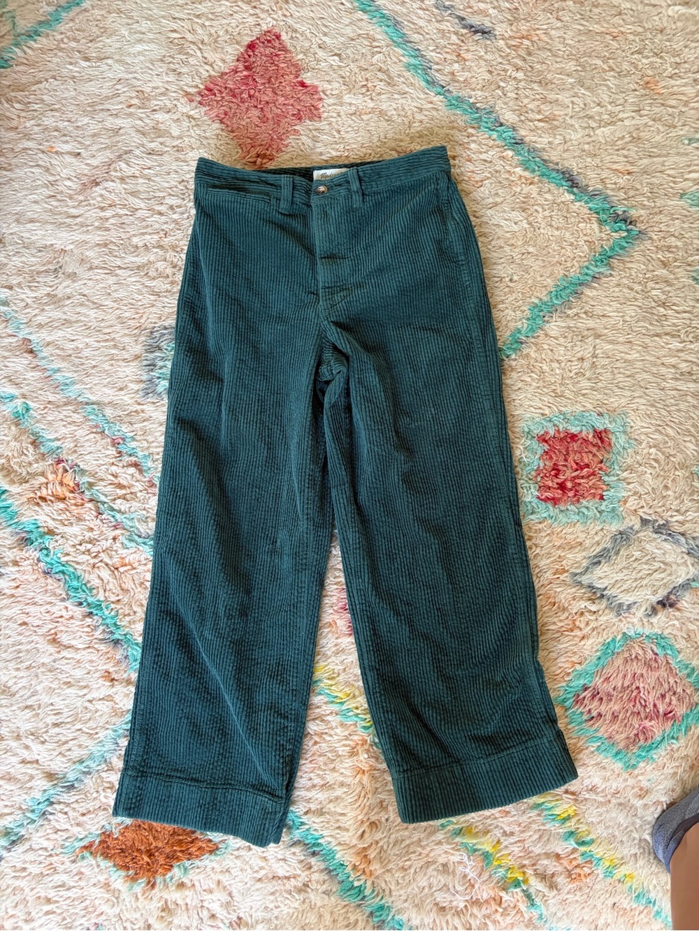 Madewell Slim Emmett Wide Leg Crop Pants - Corduroy - Picture 3 of 6